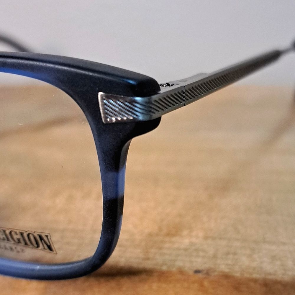 NEW True Religion Eyeglass Frame, Rx'able, blue/gray, Unisex glasses, 53-17-140 - Picture 8 of 8